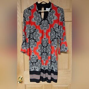 Nicole‎ Miller Black Red Size 10 Dress